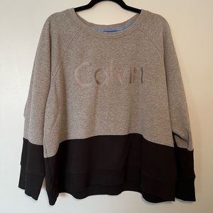 Calvin Klein crewneck.  black and grey 3XL - never been worn